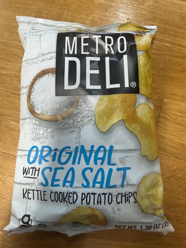 Sea Salt Kettle Chips.