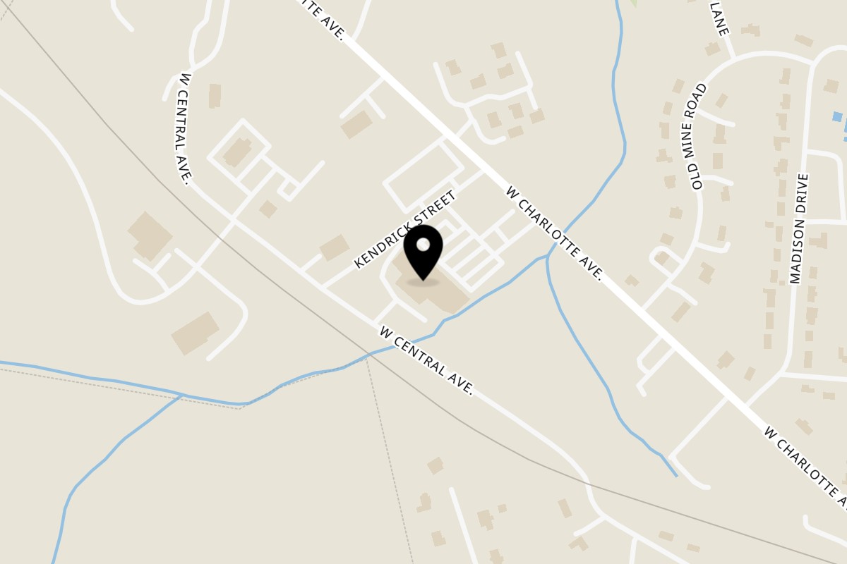 Map showing the location of Mount Holly Deli on 793 W Charlotte Ave e in Mt Holly